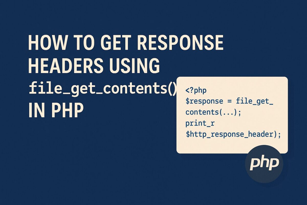 How to Get Response Headers Using file_get_contents in PHP