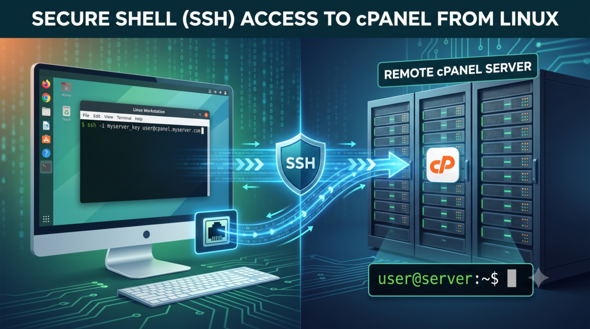 Access Shell with SSH on a cPanel Server from Linux