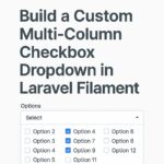 Custom checkbox dropdown in filament