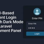 pin based login laravel filament