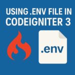 Using .env file in codeigniter