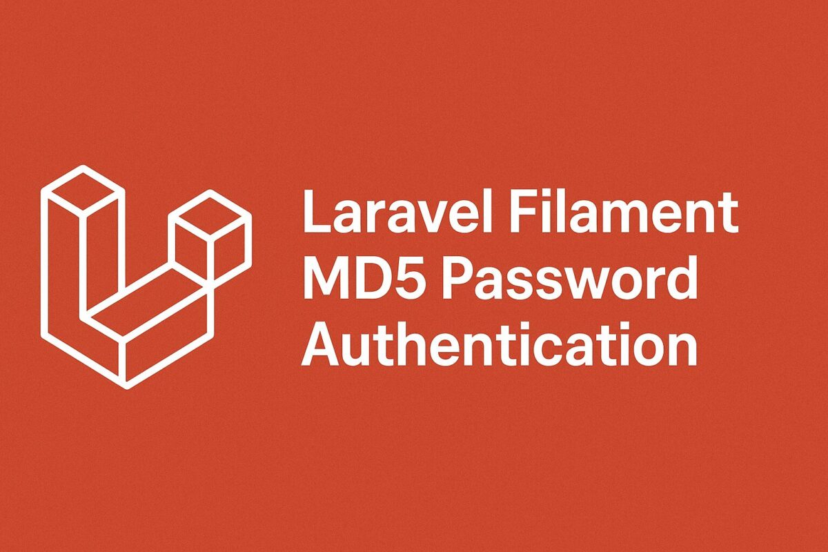 Laravel Filament MD5 Password Authentication Guide