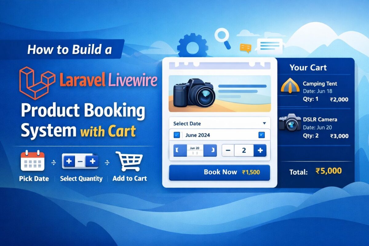 Build a Product Booking System with Cart Using Laravel Livewire
