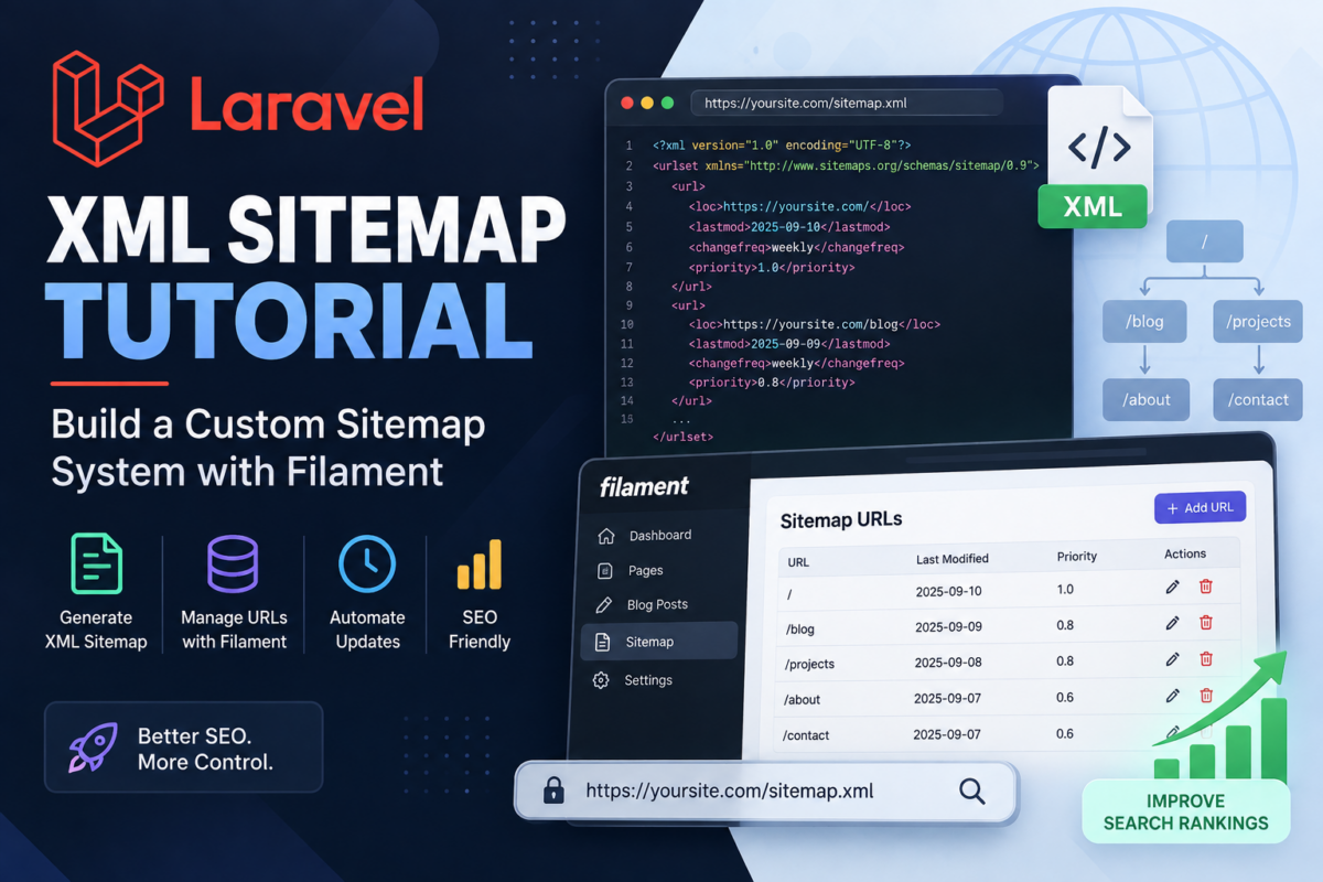 Laravel XML Sitemap Tutorial: Build a Custom System with Filament