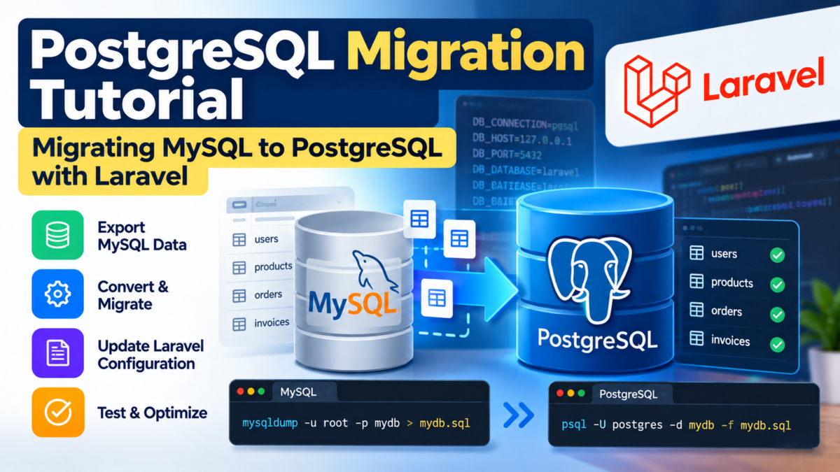 PostgreSQL Migration Tutorial: Migrating MySQL to PostgreSQL with Laravel